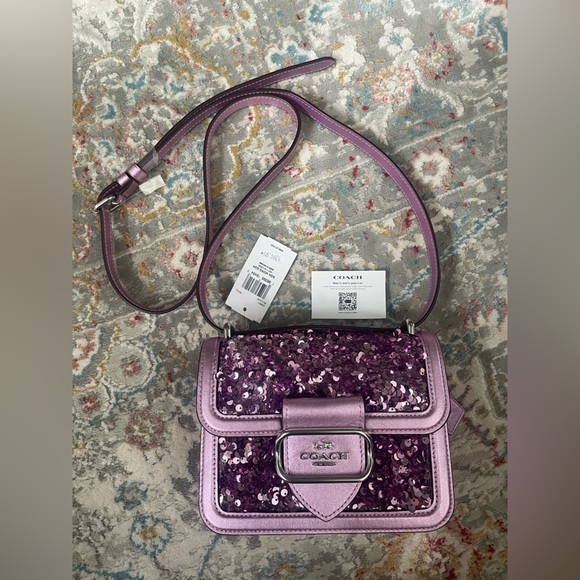 Coach Morgan Sequin Purple - Picture 1 of 6
